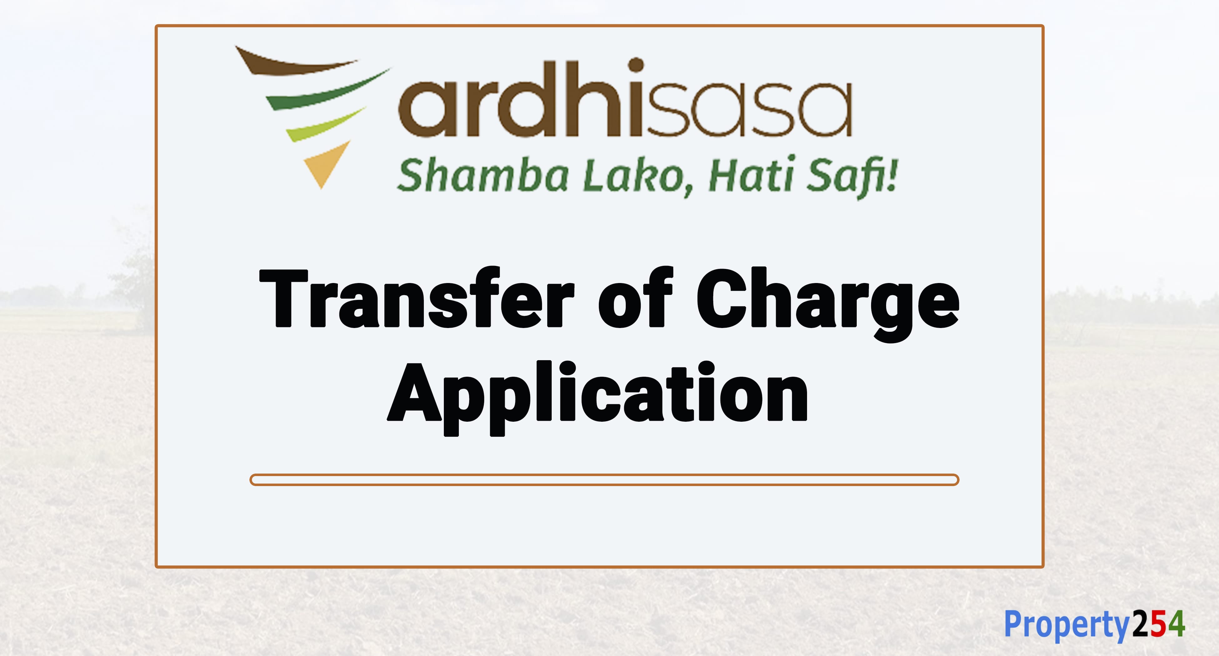Transfer of Charge Application on Ardhisasa thumbnail
