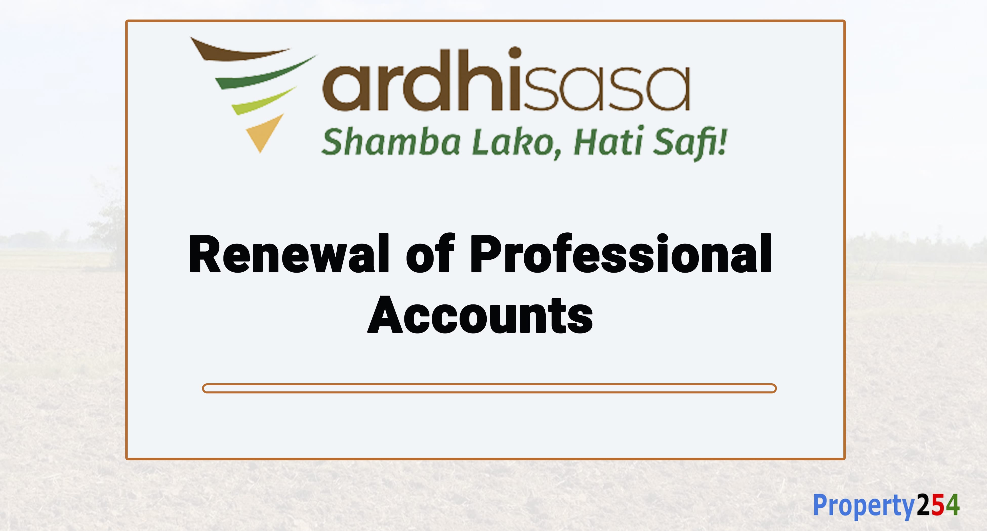 How to Renew a Professional Account on Ardhisasa thumbnail