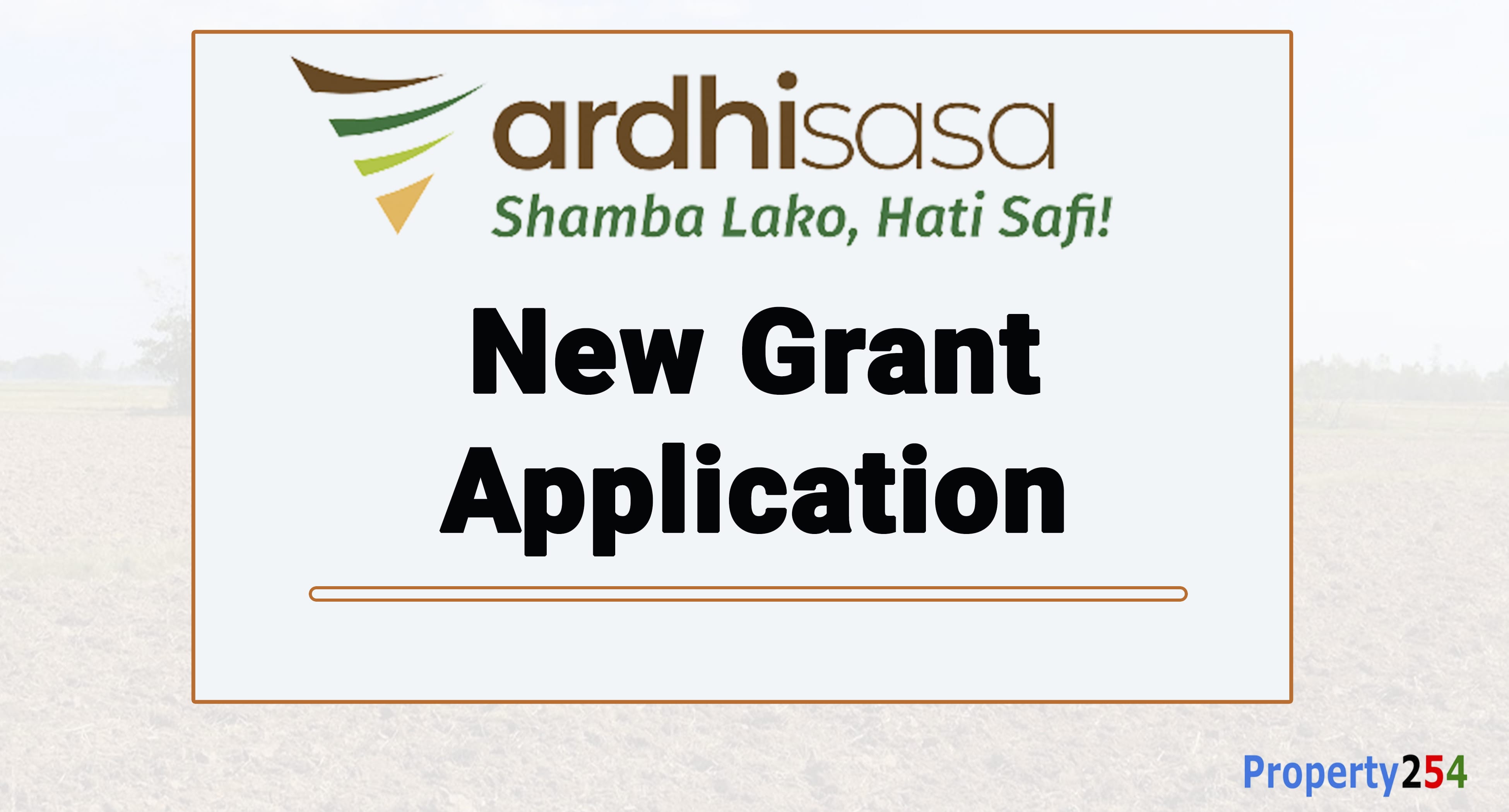 How to Make a New Grant Application ArdhiSasa thumbnail