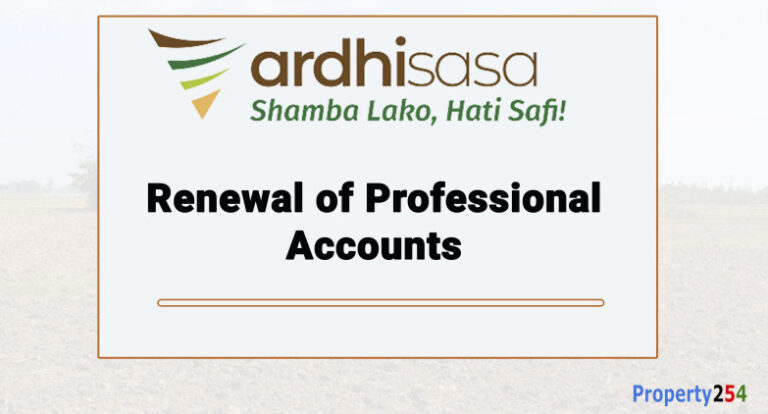 How to Renew a Professional Account on Ardhisasa