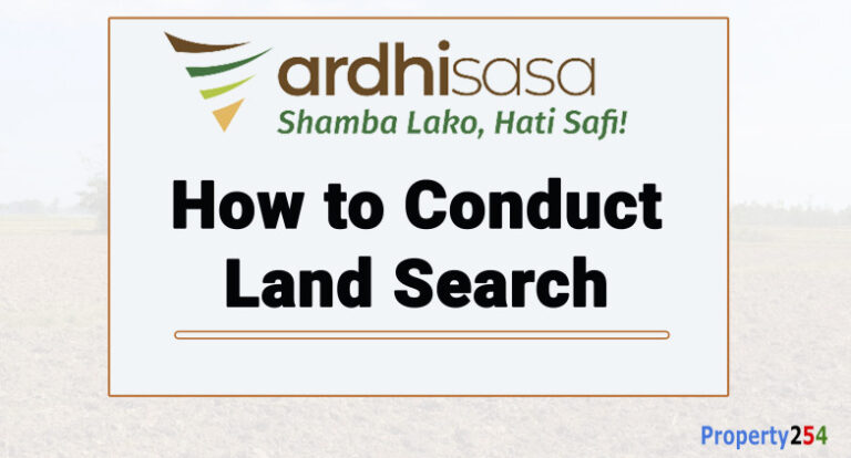 how to conduct land search on Ardhisasa.